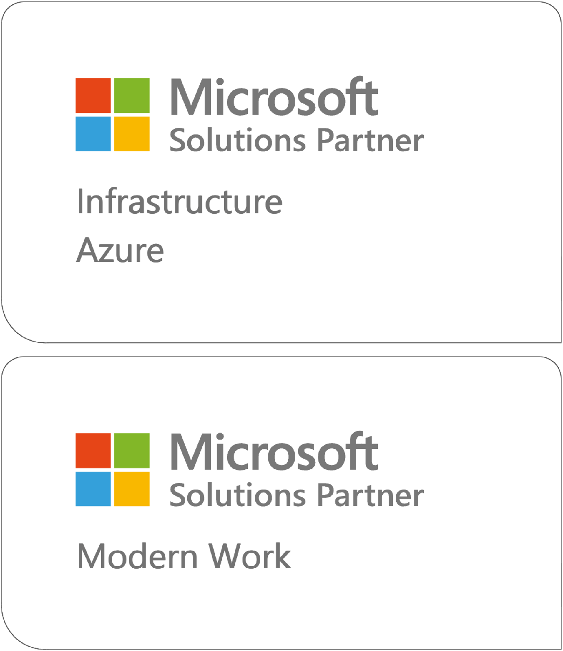 Microsoft Azure and Modern Work solution designations badge