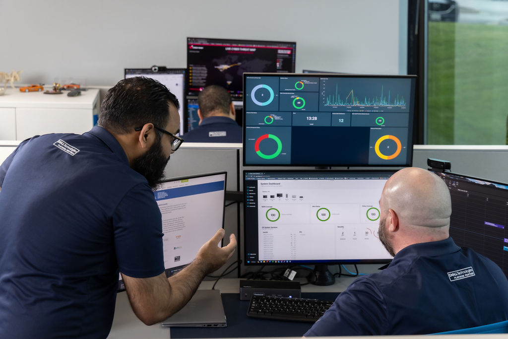 Engineers performing migration services