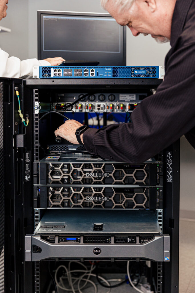 Man installing witness and proxy server update