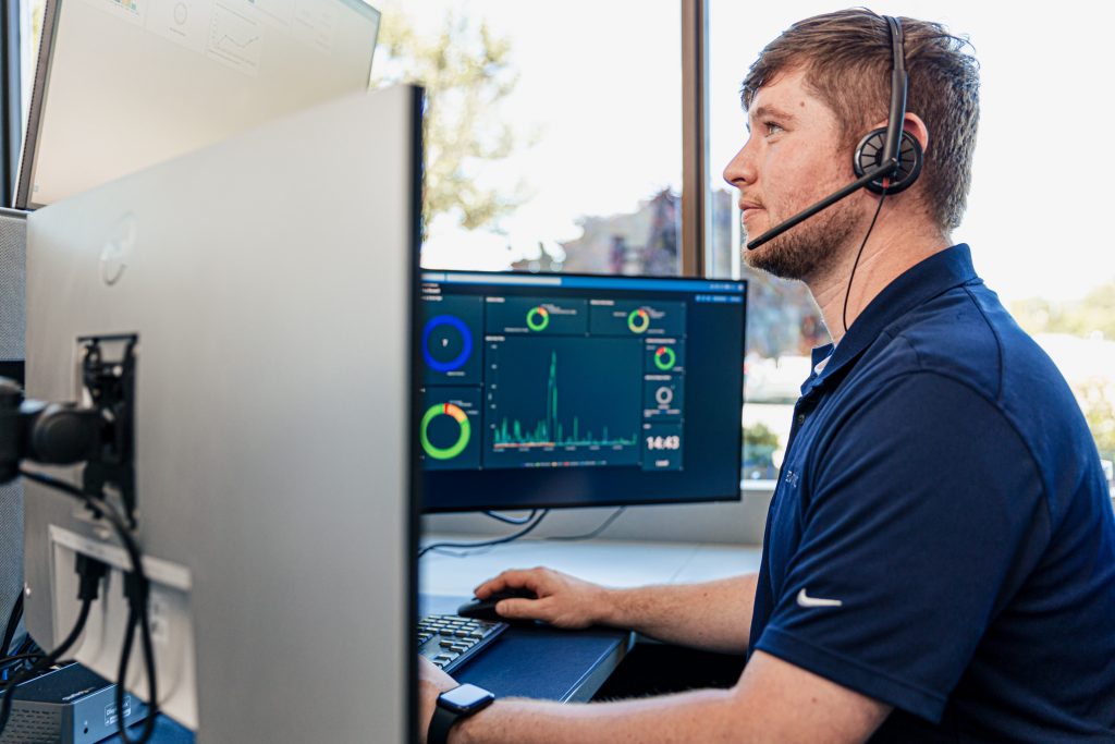 Man working on computer