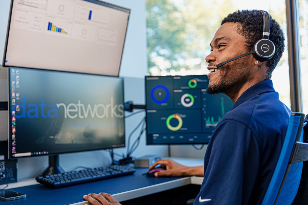 Man working on computer