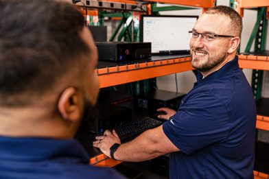 Man working on computer