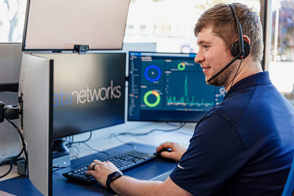 Man working on computer