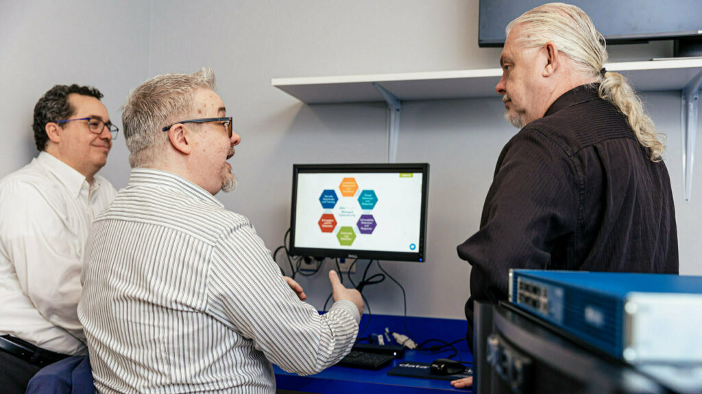 engineers conducting phishing awareness training