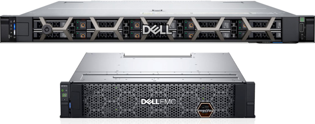 Dell R660 server and Dell ME5024 storage array