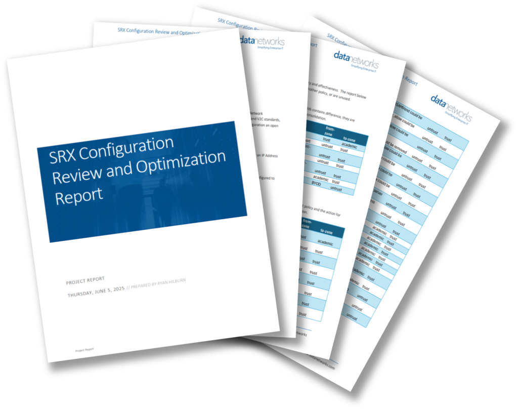 Juniper firewall configuration report