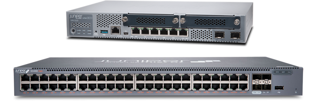 Juniper SRX320 firewall and EX4000 switch