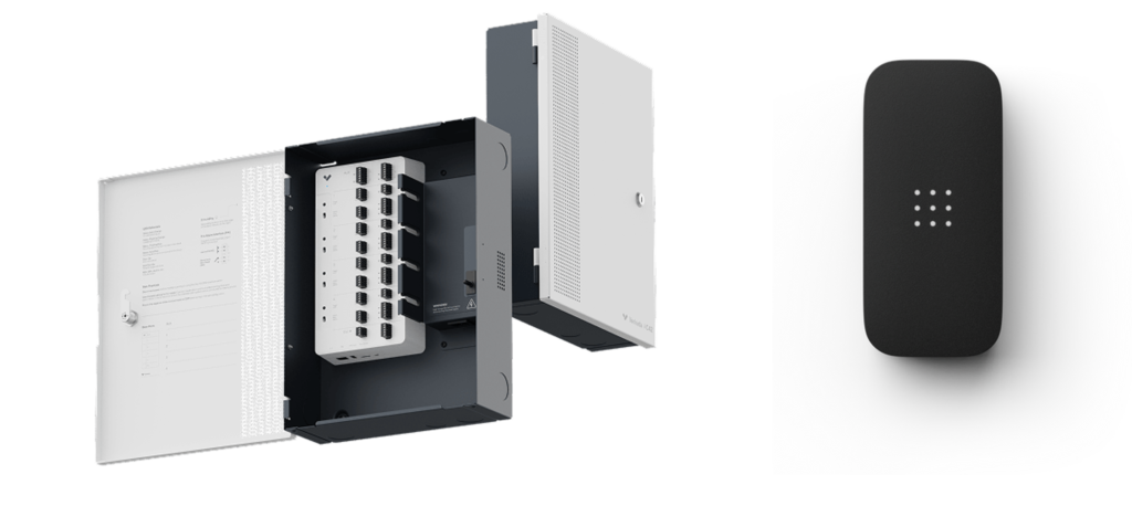 Verkada AC42 four-door controller and AD33 multi-format card reader