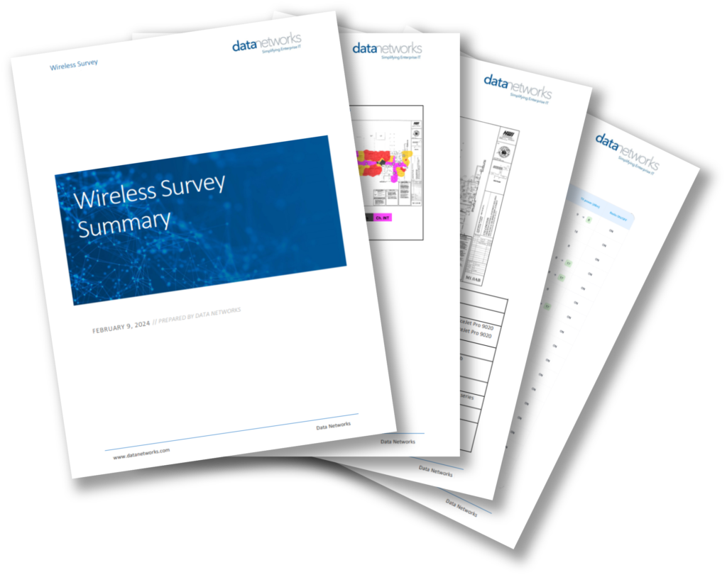 wireless site survey findings and recommendations report
